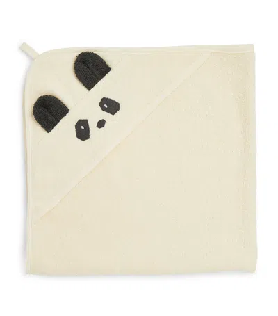 Liewood Albert Hooded Towel In Ivory