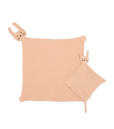 Liewood Alya Rabbit Cuddle Cloth Set In Neutral