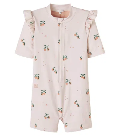 Liewood Kids' Amel Printed Rashguard Swimsuit In Nude