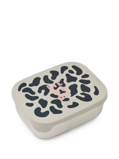 Liewood Kids' Arthur Leopard-print Lunchbox In Neutrals