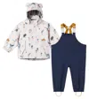 Liewood Baby Set Manu Aus Regenjacke Und Latzhose In Multicolor