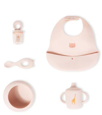 Liewood Baby Mileah Tableware Set In Pink