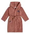 Liewood Bash Cotton Terry Bathrobe In Brown