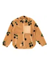 Liewood Blackberry-print Fleece Jacket In Brown