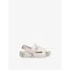 Liewood Bone/comb Morris Crab-print Foam Sandals Eur 31 / 12.5 Uk In Brown