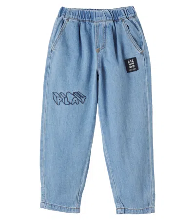 Liewood Borris Barrel-leg Jeans In Blue