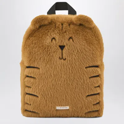 Liewood Caramel Denise Tiger Mini Plush Backpack In Brown