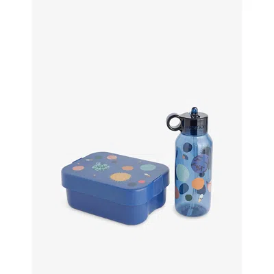 Liewood Kids' Universe / Classic Navy Chelsey Lunchbox Set In Blue