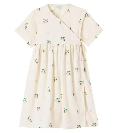 Liewood Kids' Cleo Floral Wrap Dress In Pink