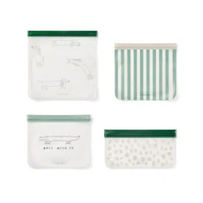 Liewood : Clive Travelling 4-pack Pouches In White