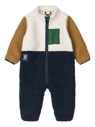 Liewood Babies' Colour-blocked Fleece Romper In Multi