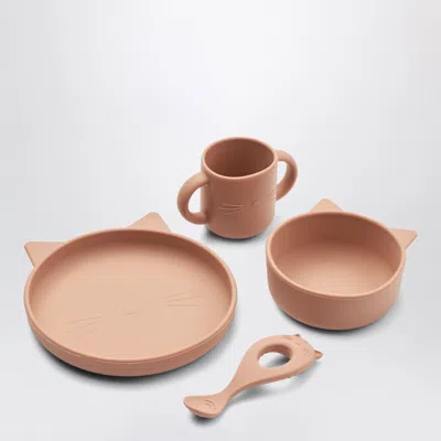 Liewood Dark Pink Vivi Baby Cat 4-piece Mini Set For Unisex