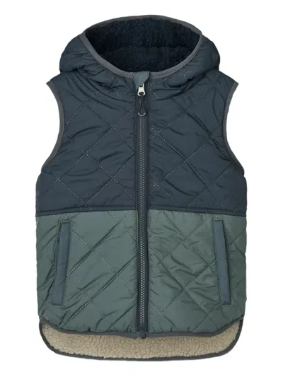 Liewood Kids' Diana Reversible Hooded Vest In Animal Print