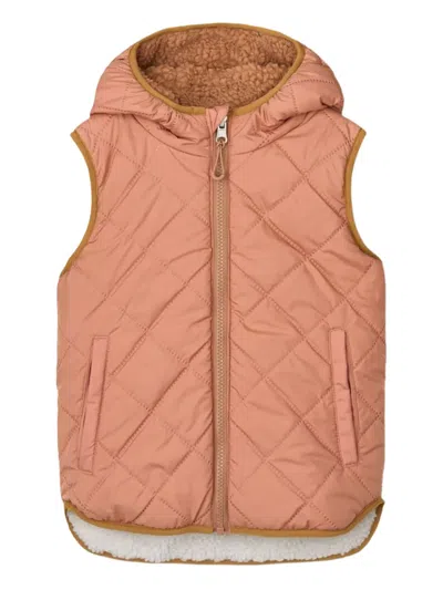 Liewood Kids' Diana Reversible Hooded Vest In Pink