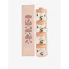 Liewood Berry / Pale Tuscany Dominique Floral-print Plastic Set Of Four Food Boxes
