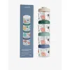 Liewood Universe / Classic Navy Dominique Planet-print Plastic Set Of Four Food Boxes