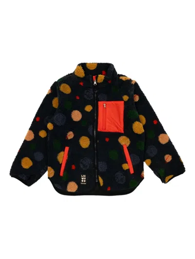 Liewood Kids' Dot-pattern Fleece Jacket In Multi