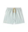 Liewood Duke Striped Swimming Trunks In Grün