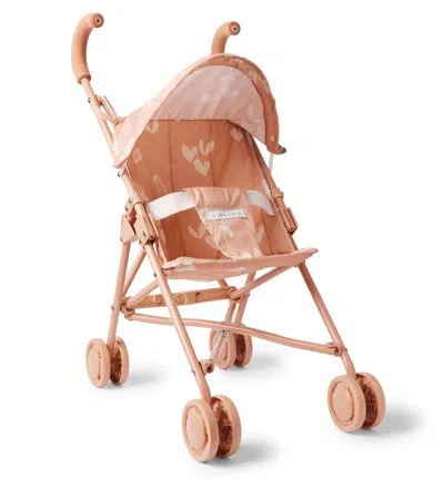Liewood Kids' Elsie Printed Doll Stroller In Pink