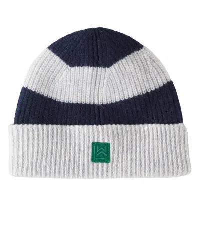 Liewood Kids' Emilio Striped Cotton Beanie In Gray