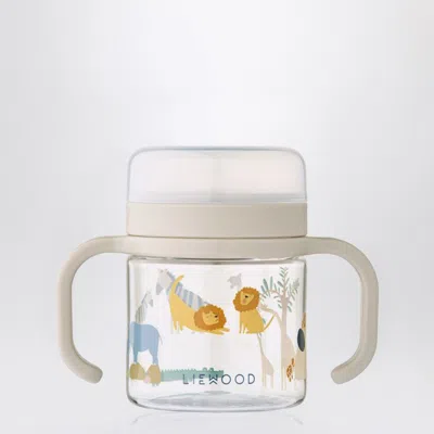 Liewood Enyo Snack Cup With Playful Print In Sand