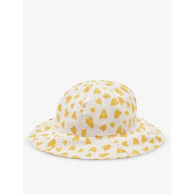 Liewood Kids' Amelia Graphic-print Organic-cotton Bucket Hat 6 Months - 4 Years In Sandy / Yellow Mellow