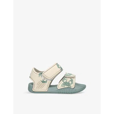 Liewood Kids' Blumer Graphic-print Woven Sandals Green Comb Eur 25 /7.5 Uk In Multi
