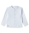 Liewood Ashton Striped Cotton Shirt In Blau