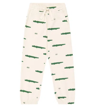 Liewood Kids' Inga Printed Cotton Sweatpants In Beige