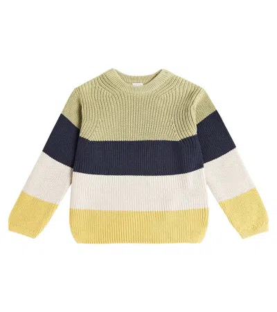 Liewood Kids' Koda Striped Cotton Sweater In Multicoloured