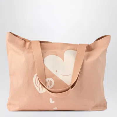 Liewood Large Cotton Tote Bag In Pink