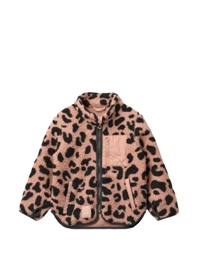 Liewood Babies' Leopard-print Nolan Jacket In Pink