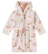 Liewood Lilana Printed Cotton Terry Robe In Beige