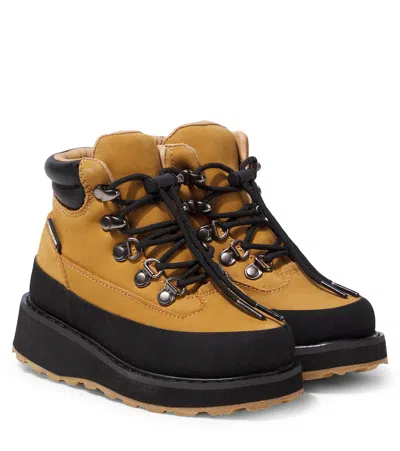 Liewood Kids' Lucien Leather Boots In Beige