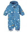 Liewood Maddy Hooded Printed Snowsuit In Blue