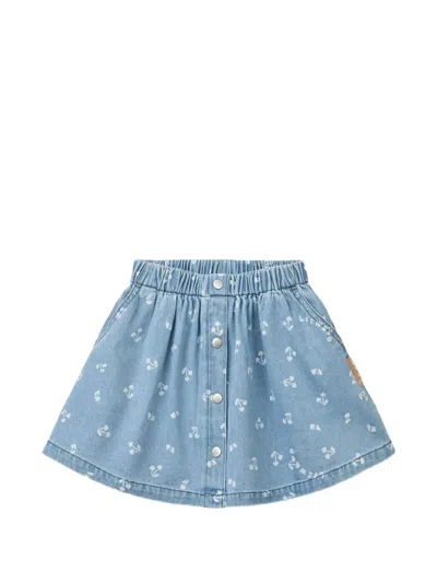 Liewood Babies' Mushroom-print Rio Skirt In Blue