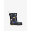 Liewood Mason Printed Rain Boots In Black