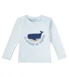 Liewood Noah Printed Rashguard Top In Blue