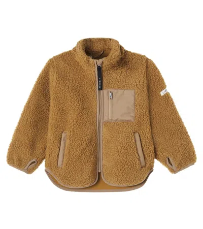 Liewood Kids' Nolan Fleece Jacket In Brown