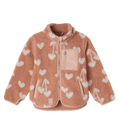 Liewood Kids' Nolan Fleece Jacket In Pink