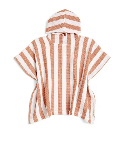 Liewood Kids' Organic Cotton Paco Striped Poncho (3-8 Years) In Multi