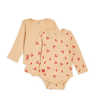 Liewood Pack Of 2 Organic Cotton Yanni Bodysuits (1-12 Months) In Multi