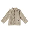 Liewood Paule Cotton Corduroy Overshirt In Mist