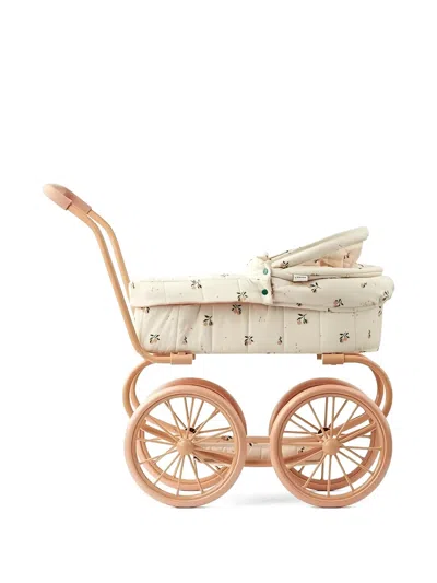 Liewood Quilted Floral Print Toy Pram In Multi