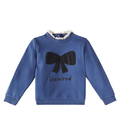 Liewood Kids' Rakel Cotton Jersey Sweatshirt In Blau