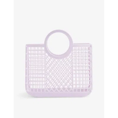 Liewood Kids' Samantha Double-handle Recycled Polyethylene-bend Basket Bag In Misty Lilac