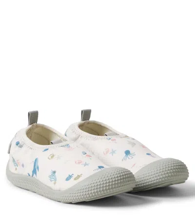 Liewood Kids' Sanjia Printed Water Shoes In White