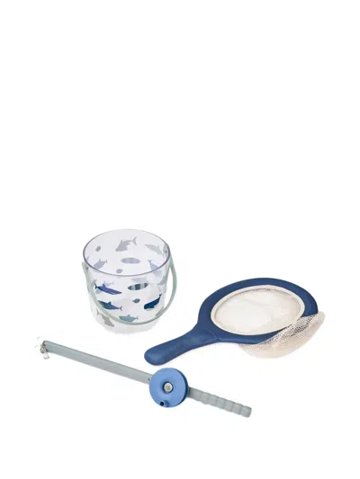 Liewood Shark-print Bucket Toy In Blue