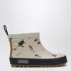Liewood Tekla Sea Creature/sandy Rain Boots In Beige