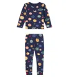 Liewood Wilhelm Printed Cotton-blend Pajamas In Blue